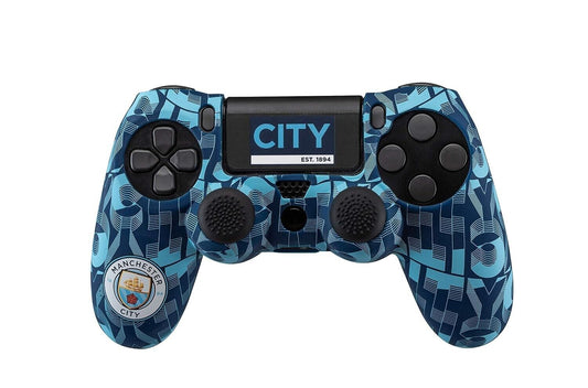 Manchester City Skin Hülle für Controller PlayStation 4 Silikon Blau/Schwarz GUT