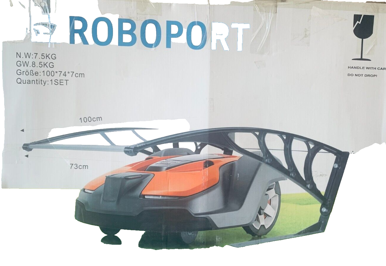 Mähroboter Dach 100 x 74 x 7O cm Mähroboter Garage aus Polycarbonat Carport Gara
