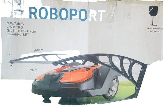 Mähroboter Dach 100 x 74 x 7O cm Mähroboter Garage aus Polycarbonat Carport Gara