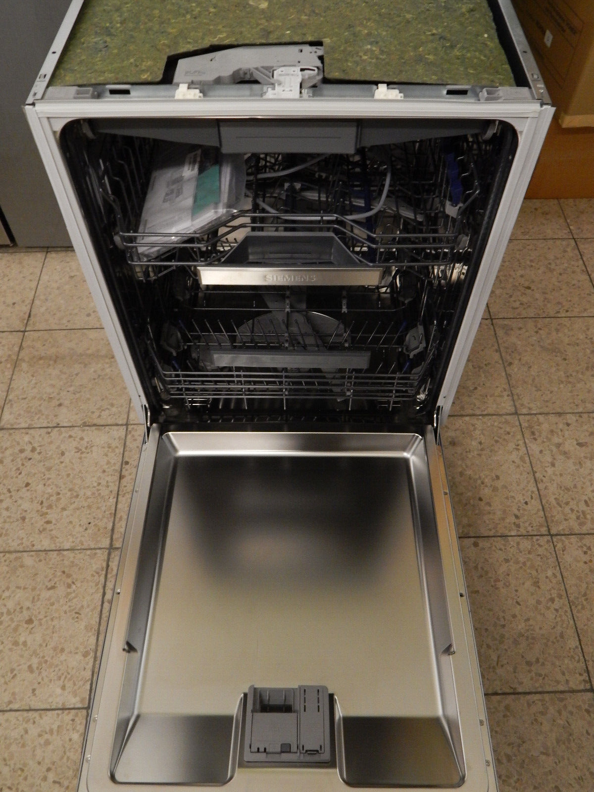 Siemens iQ500 SX65EX07CE vollintegrierbarer Geschirrspüler 14 Maßgedecke Schwarz