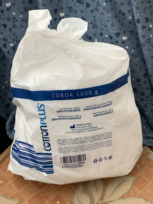 Cotton Plus Baumwollseil, 1000 g - Neu