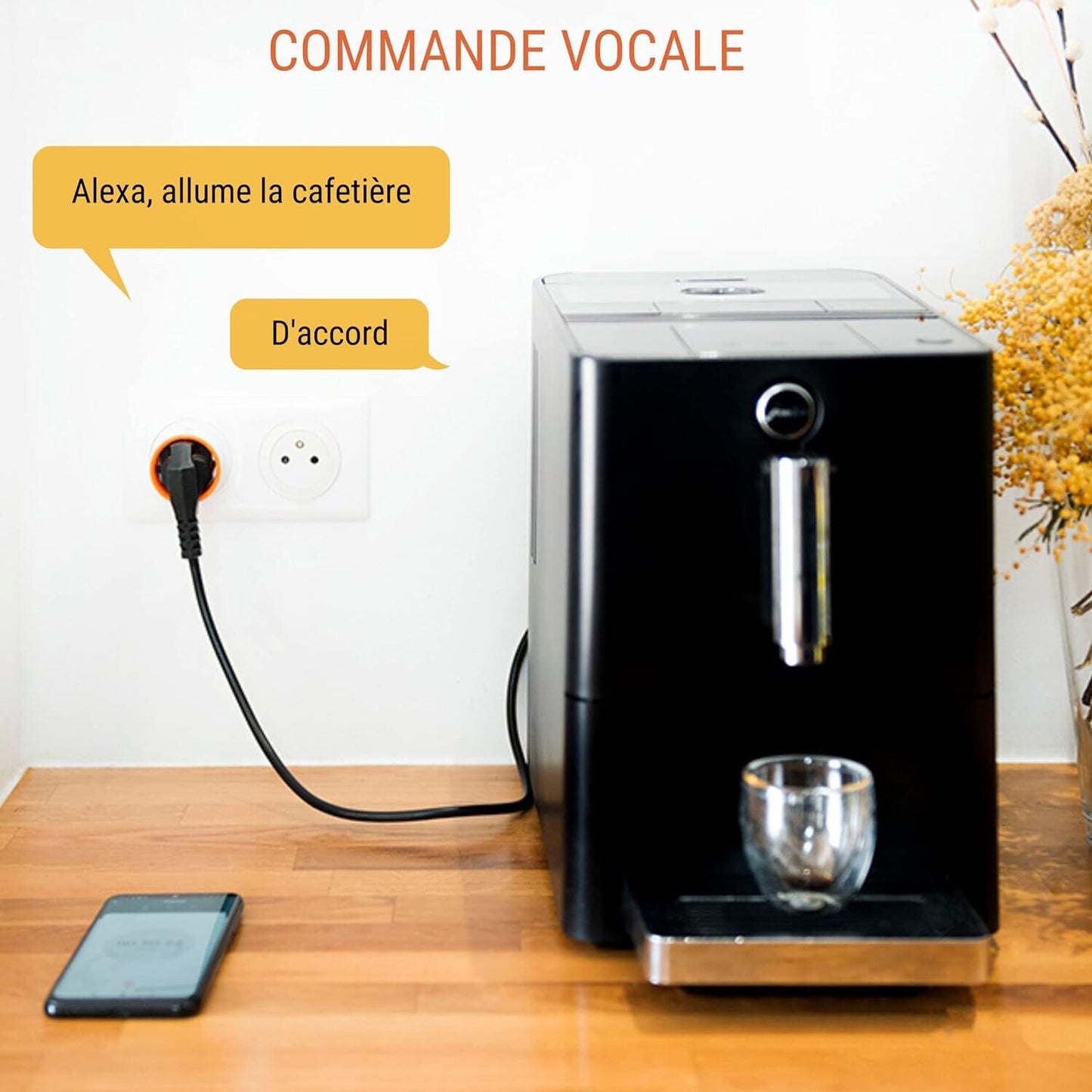 Konyks Priska Max Easy | WLAN-fähige Bluetooth Steckdose mit Stromverbrauchs-Zäh
