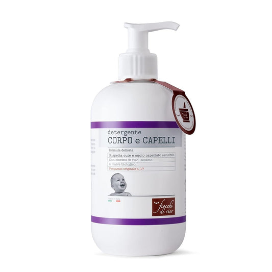 Fiocchi di Riso Detergente Corpo e Capelli Formula Delicata, 400ml