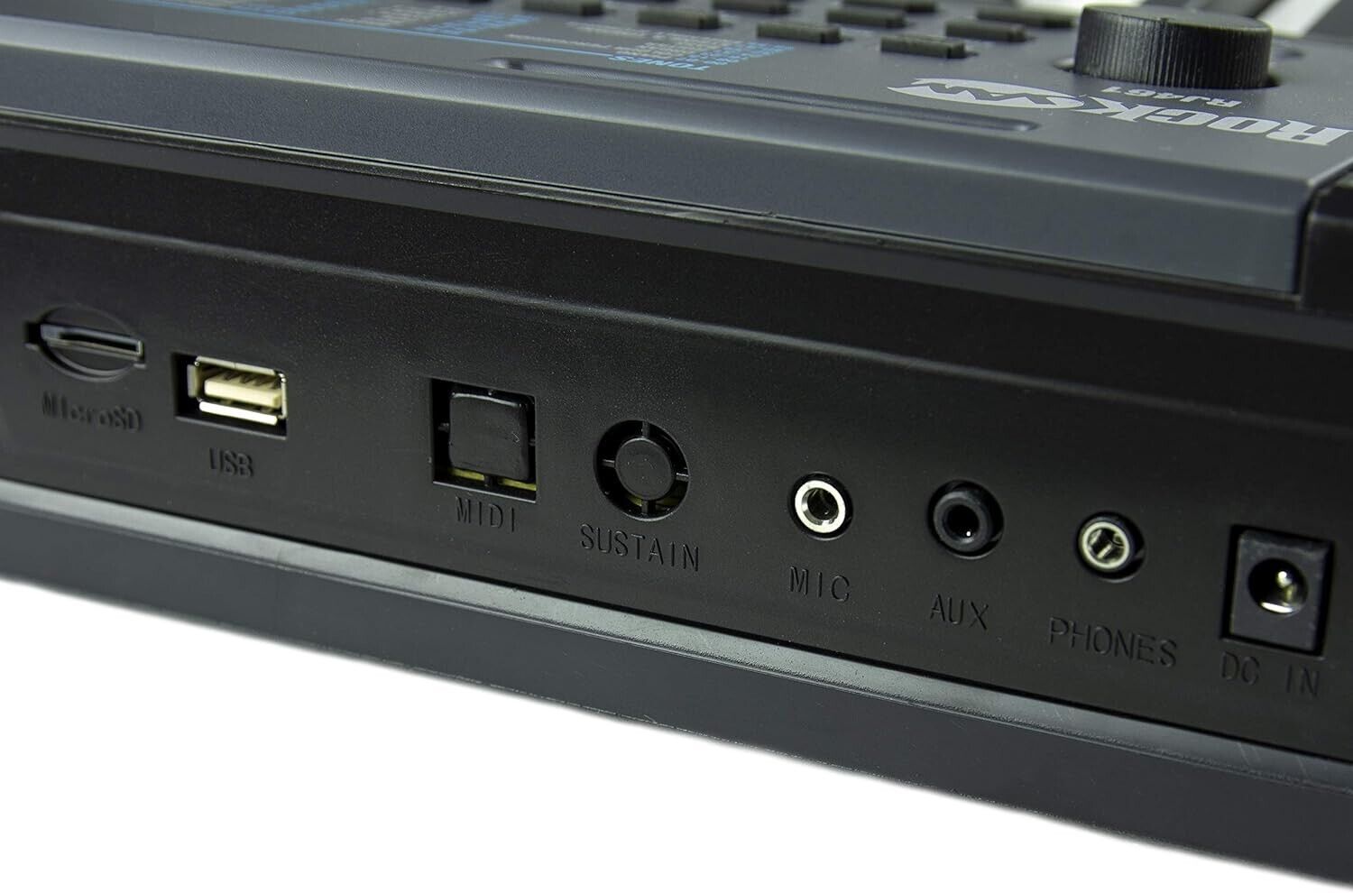 Keyboard RockJam RJ461 mit 61 Tasten Piano Pitch Bend Schwarz