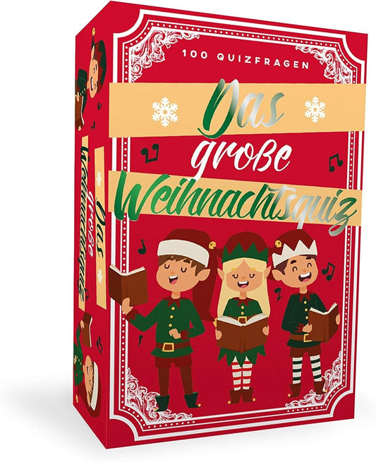 Das große Weihnachtsquiz Lustiges Kartenspiel 100 Wissensfragen Weihnachtsepisod