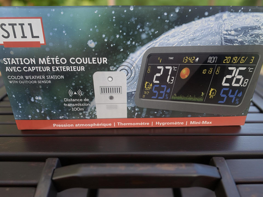 Farbwetterstation mit Außensensor