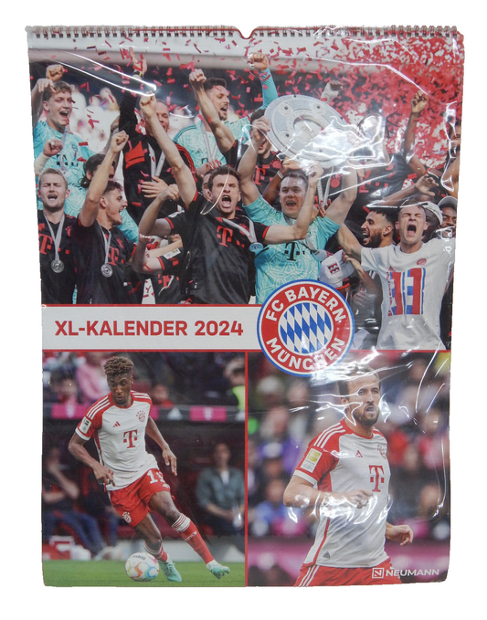 FC Bayern München 2024 - Poster-Kalender-XL - Fan-Kalender Wand Kalender