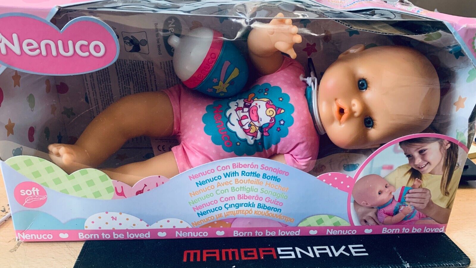 Famosa My little Nenuco Softpuppe 35 cm mit Trinkflasche