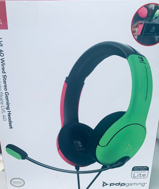 PDP Gaming LVL40 Stereo Kopfhörer mit Mic für Nintendo Switch