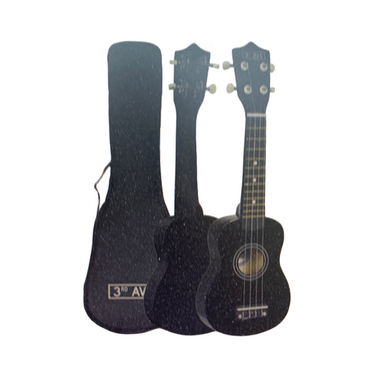 3rd Avenue Soprano Ukulele - Black