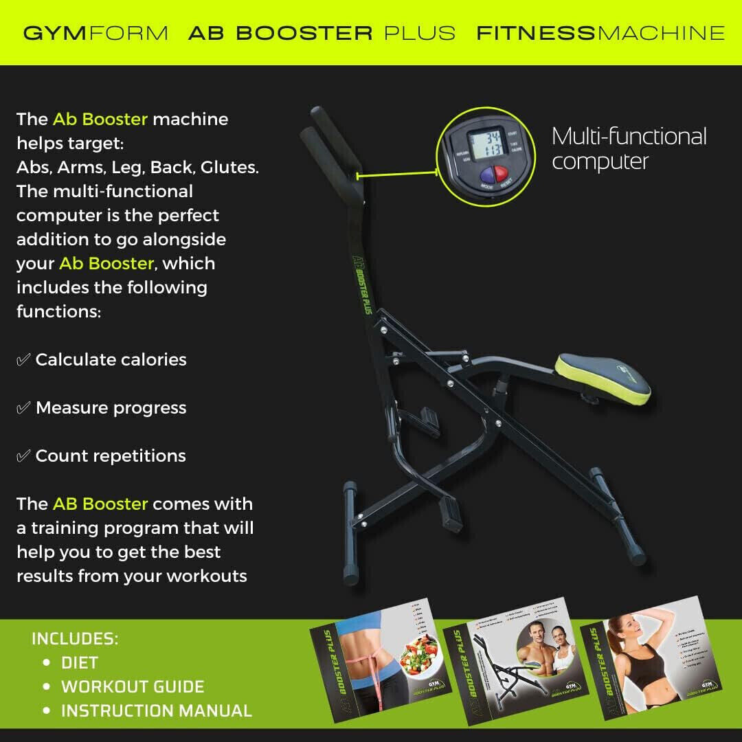 GYMFORM Heimtrainer Ab Booster Plus Trainingsgerät Ganzkörper Fitnessgerät
