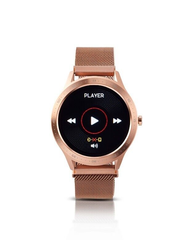 Fitnessuhr mit Full-Touchdisplay, gold Aktivitätstracker Fitness Armband