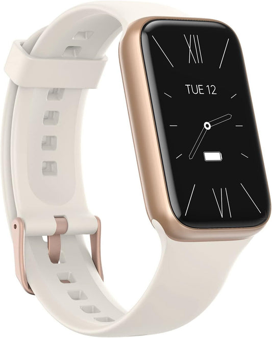 BingoFit Fitness Tracker, Fitness Armband Uhr mit Schrittzähler Uhr Pulsuhr Weiß