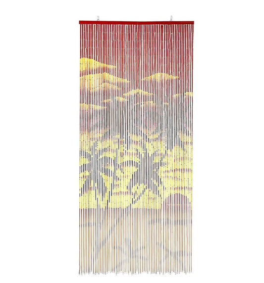 Bambusvorhang "Sunset" 90x200 cm,Bambusvorhang mit 65 Strängen ,  (B-Ware)