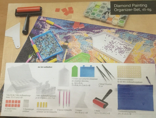 Diamond Painting Organizer-Set, 45-tlg.