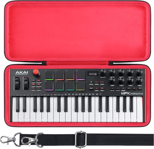 co2CREA Hartschalen-Reiseschutzhülle für AKAI Professional MPK Mini Plus 37 Tast