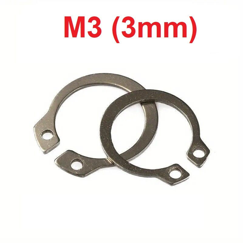 Sicherungsring M3 bis M25 DIN 471 Außen, Seegering, Edelstahl A2, 3mm - 25mm