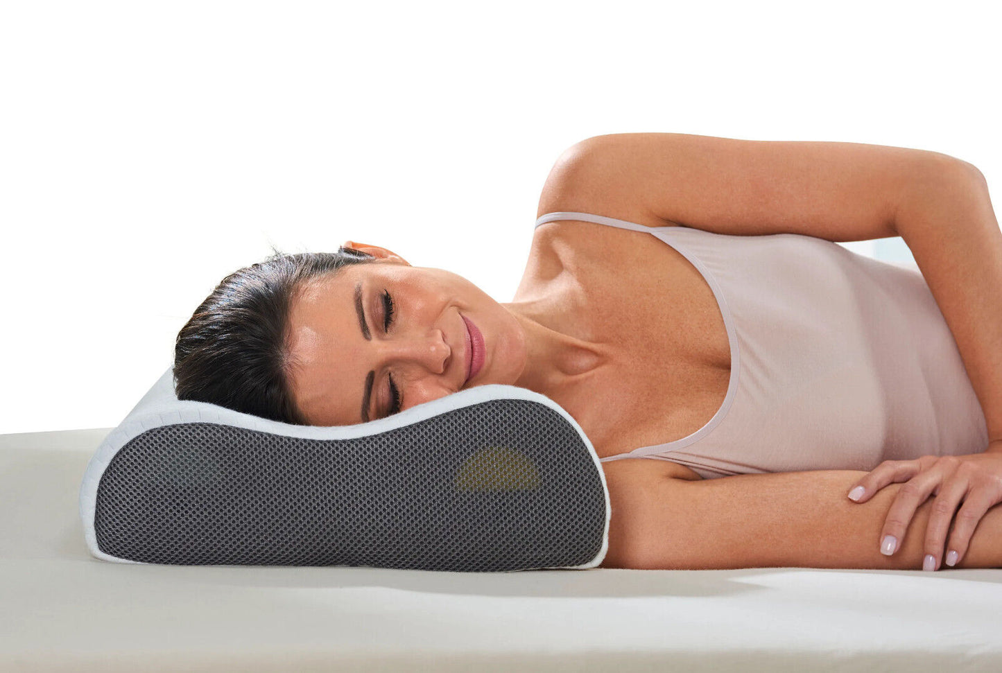 Orbisana Nackenstützkissen, ergonomisch Kissen Bettkissen Schlafkissen in Weiß