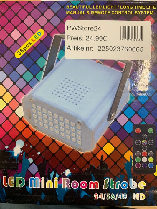 LED-Atom-Blitzlicht, superhelles Blinklicht, 36 weiße LED-Gaming-Lichter für Dis