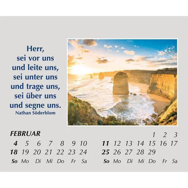 Hoffnung für jeden Tag 2024 Kalender mit Spürche Mini Kalender Reisekalender