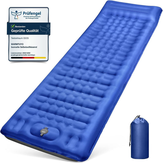 Camping-Schlafmatte, selbstaufblasend, 12 cm verdickte aufblasbare Matratze, kle