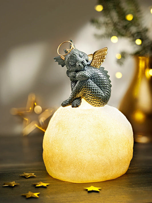 Drache "Kalani" auf LED-Schneekugel Wohnungsdeko Dekoration Beleuchtung