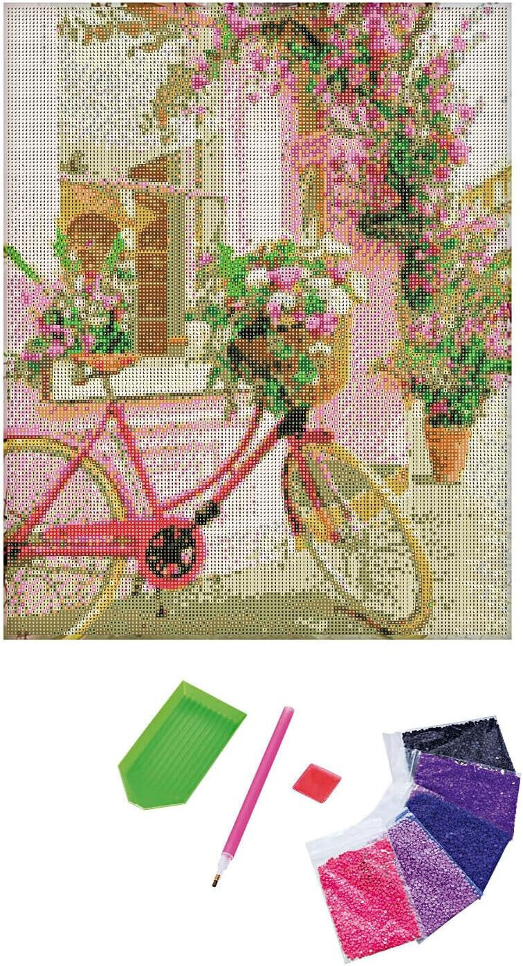 Diamond Painting Bicicletta 40x50 cm Basteln Sie Ihr eigenes Kunstwerk Deko