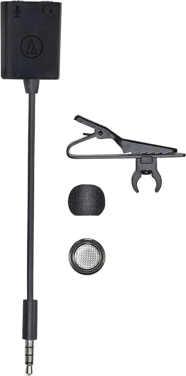 Audio-Technica ATR3350xiS Omnidirektionales Kondensatormikrofon zum Anklippen fü