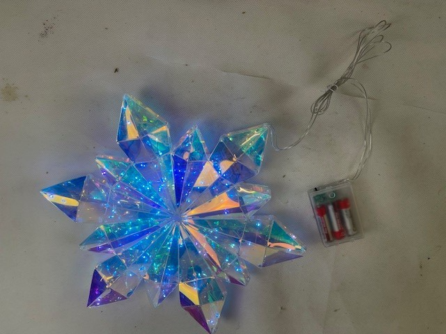 LED-Hängedeko "Rainbow Kristall", 34cm