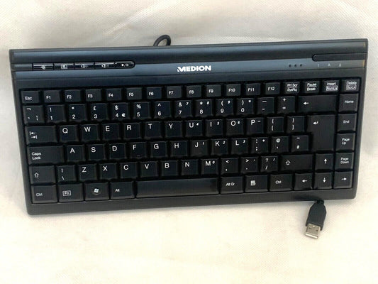 Medion 5139U Tastatur Keyboard QWERTY UK  USB schwarz NEU