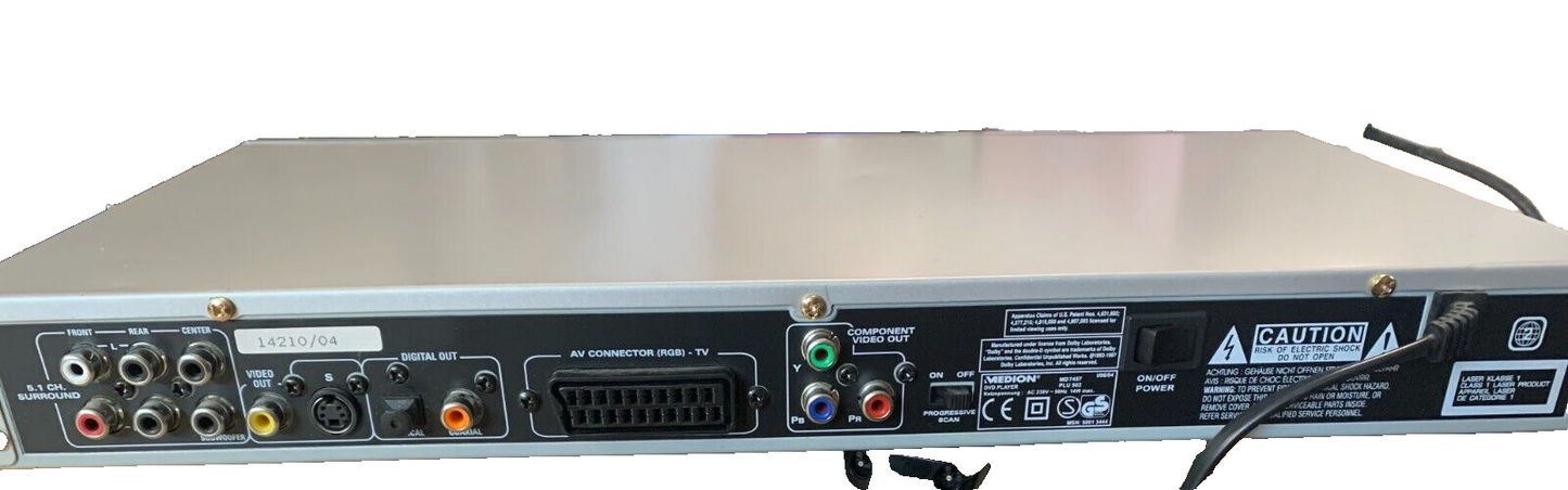 Medion Slimline Design DVD Player MD 7457 silber