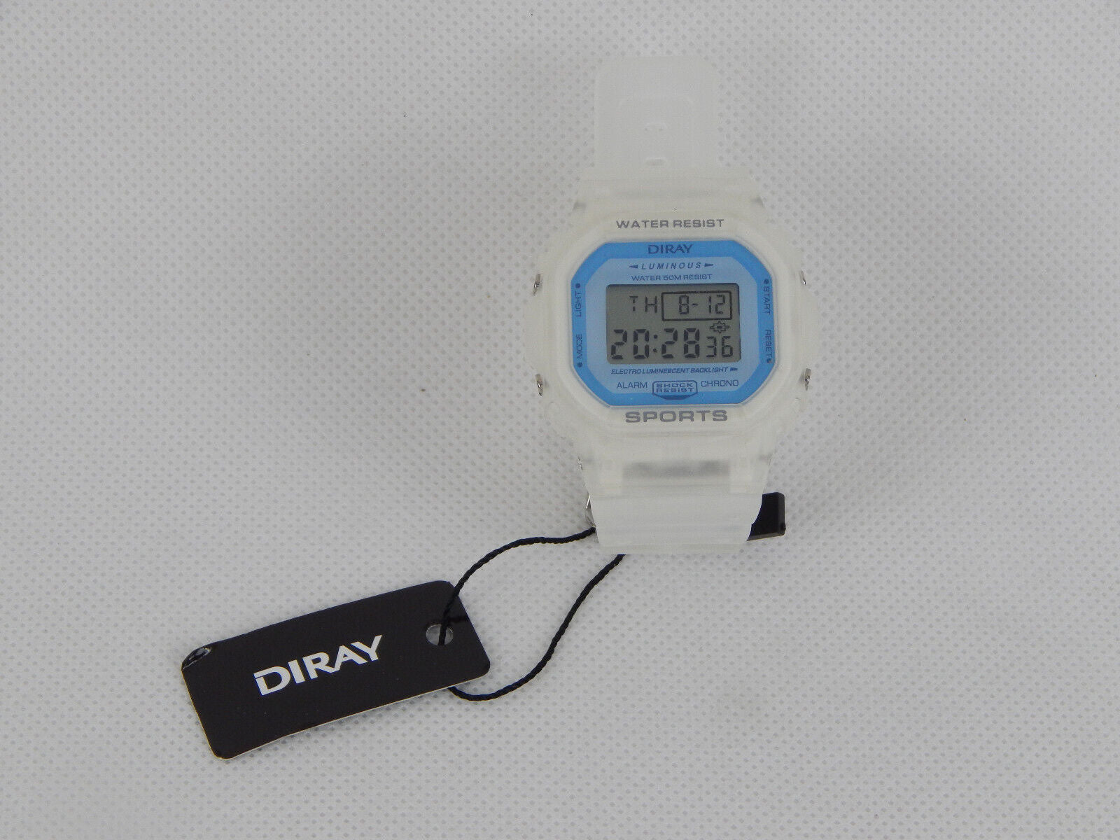 DIRAY Unisex Classic Digitaluhr PU-Armband Digitale Sportuhr Armbanduhr Uhr