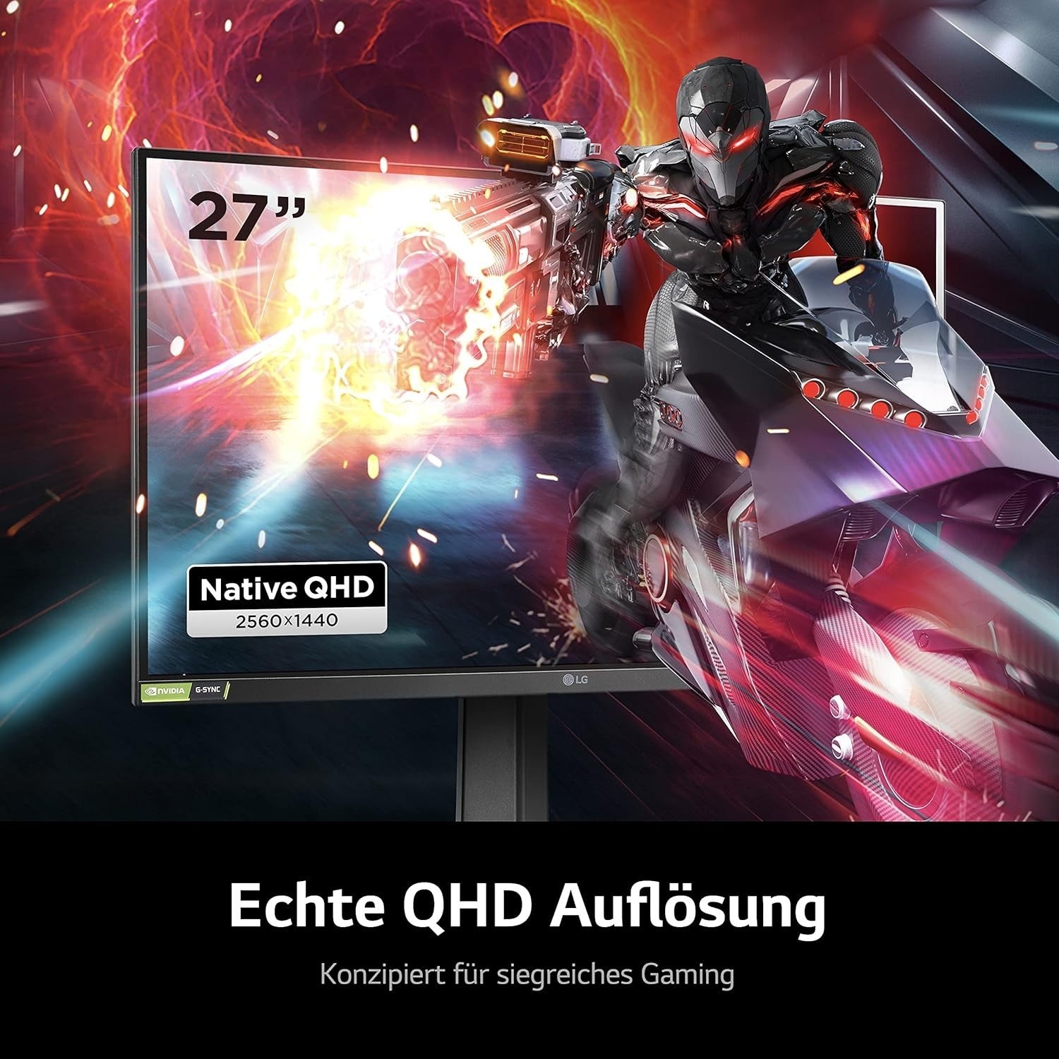 LG Electronics 27GP850P-B Ultragear Gaming Monitor 27'' (68cm), QHD, Nano IPS