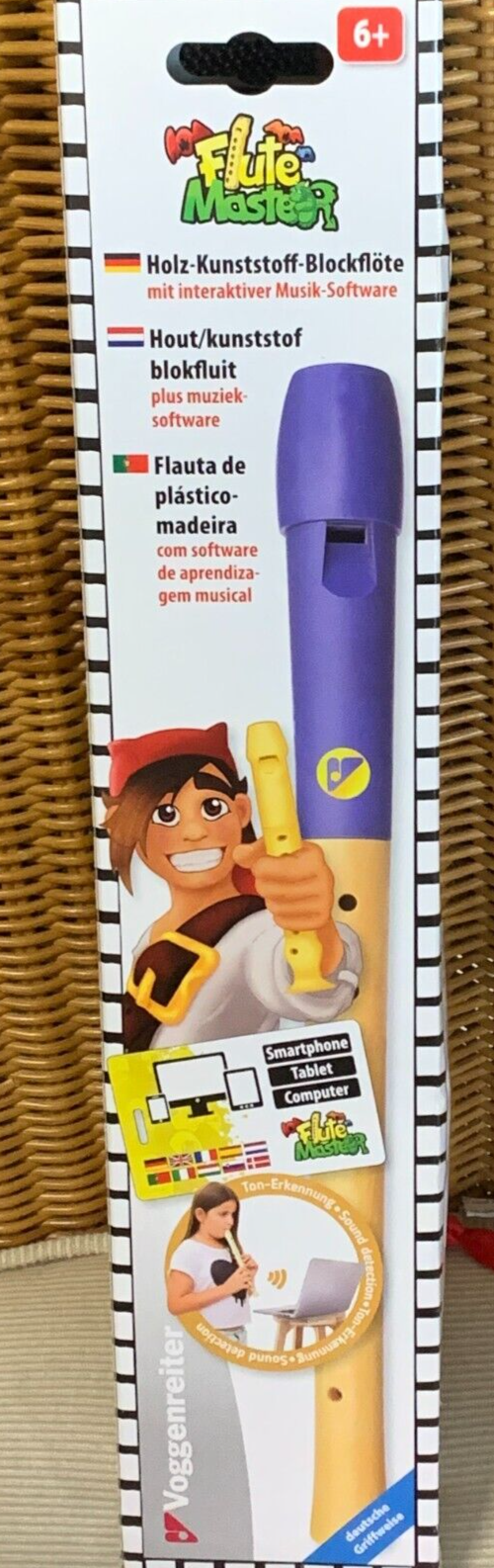 Voggenreiter Blockflöte »Flute Master (App) mit Holz-Kunststoff-Blockflöte«