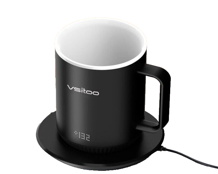 vsitoo S3 Kaffeetasse mit Temperaturkontrolle, 284 ml, selbsterwärmender Smart M