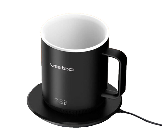 vsitoo S3 Kaffeetasse mit Temperaturkontrolle, 284 ml, selbsterwärmender Smart M