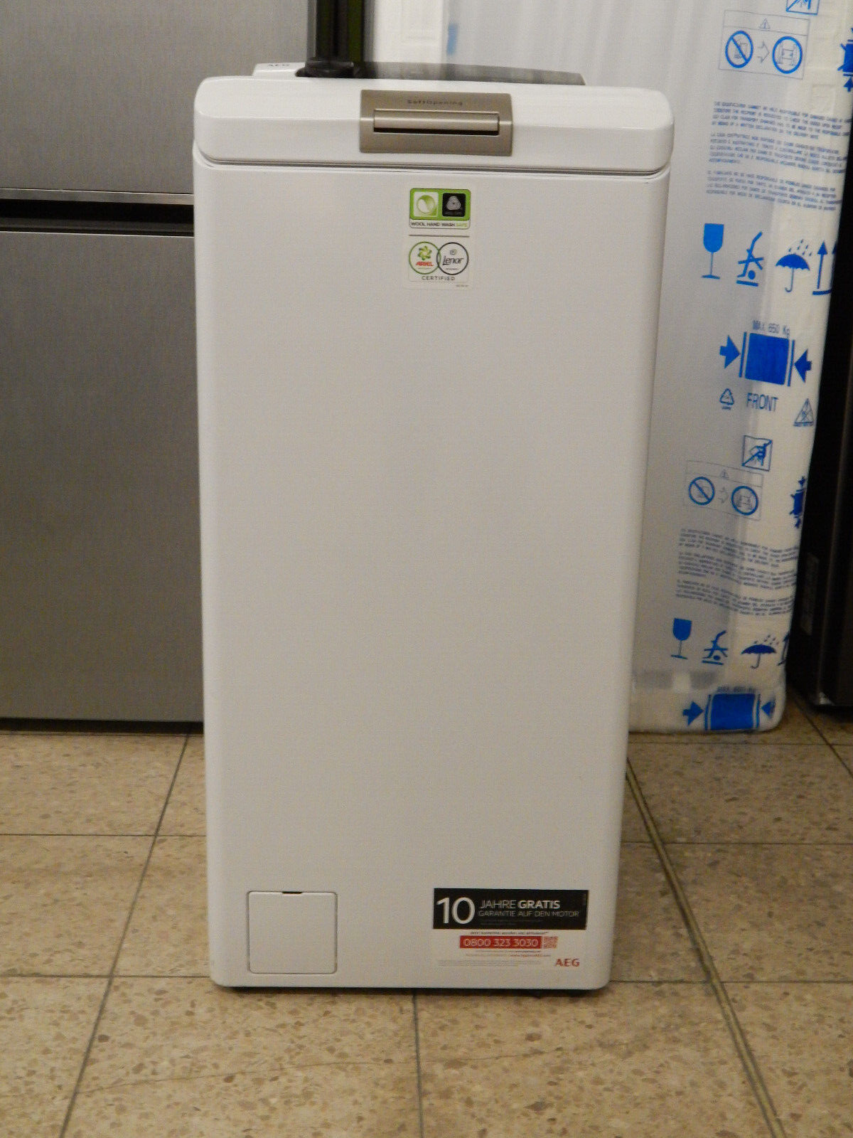 AEG Waschmaschine Toplader 7000 LTR7C37STL Mengenautomatik 1300 U/min Weiß 7 kg