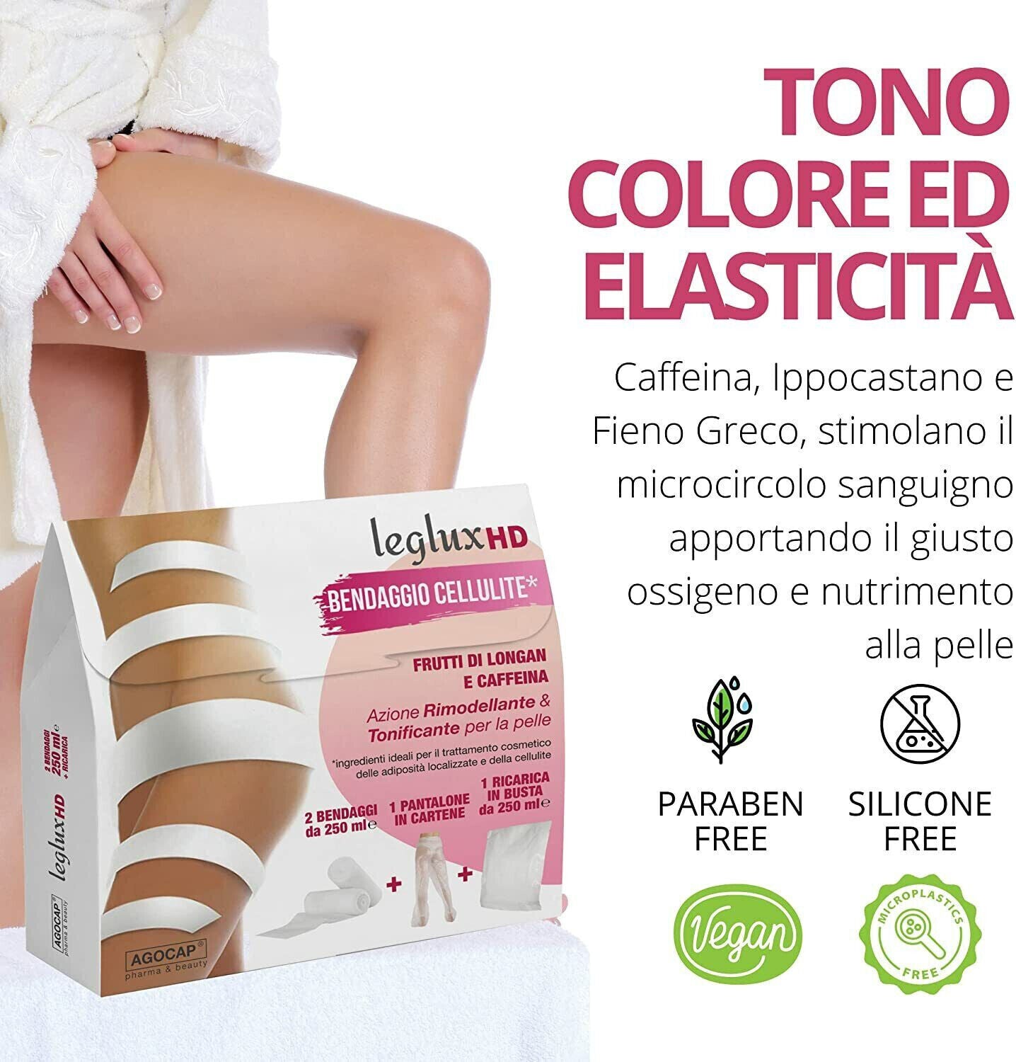 Entwässernde Anti-Cellulite-Bandagen + KOSTENLOSE Cartene-Hose