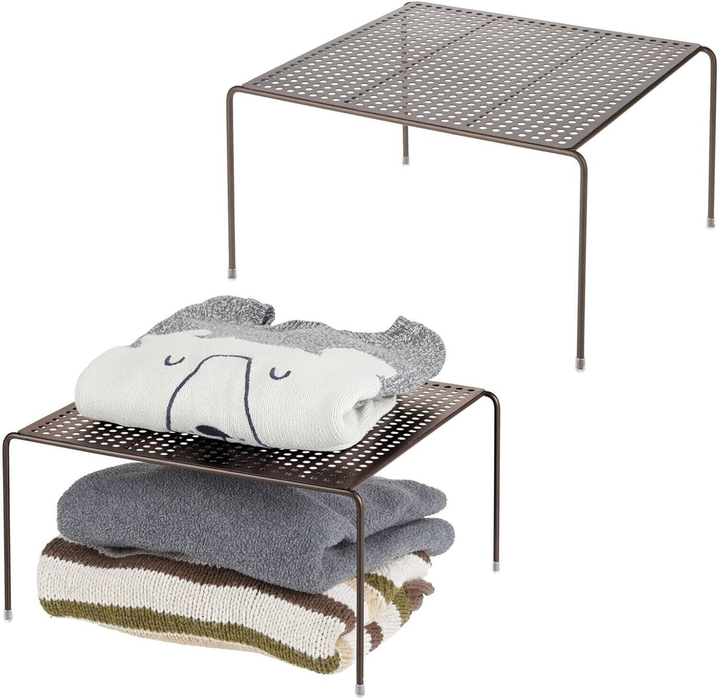 mDesign 3er Set Kleiderschrank Aufbewahrung – praktisches Kleiderschranksystem –
