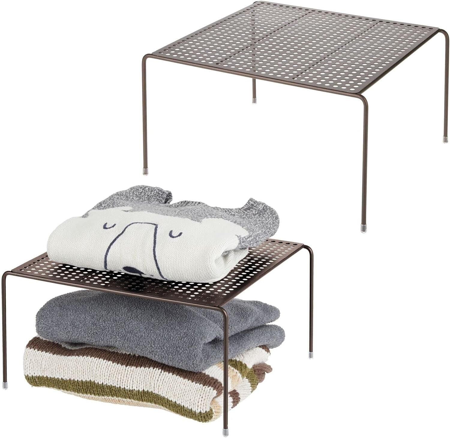 mDesign 3er Set Kleiderschrank Aufbewahrung – praktisches Kleiderschranksystem –