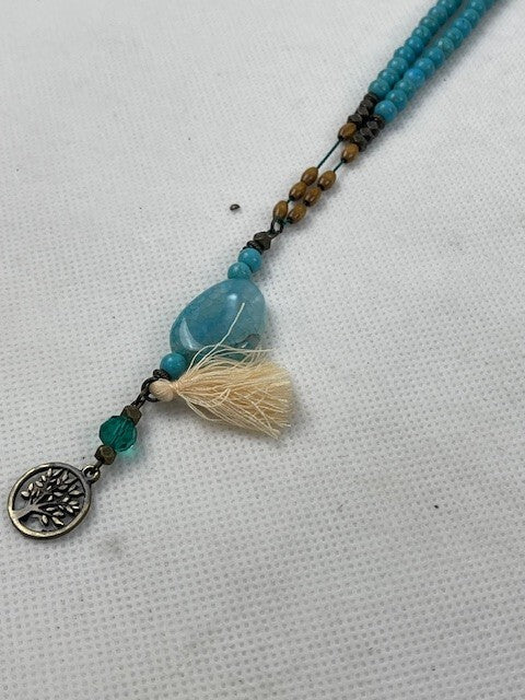 Crystal Blue Halskette (Blau)