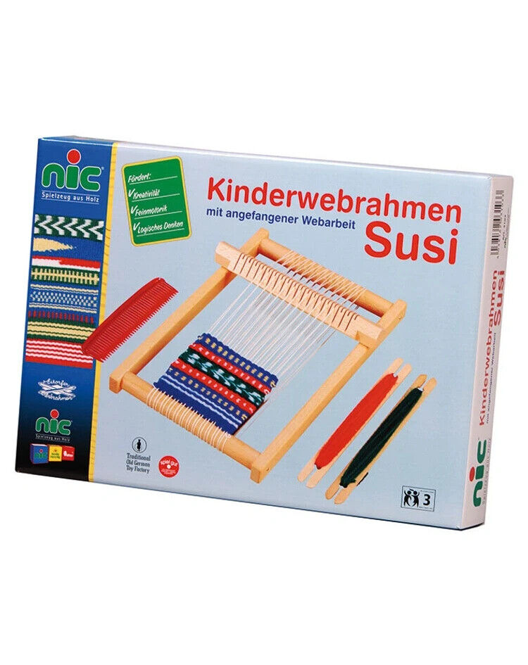 Webrahmen SUSI aus Holz Schulwebrahmen Basteln Gestalten Hobby Handwerken