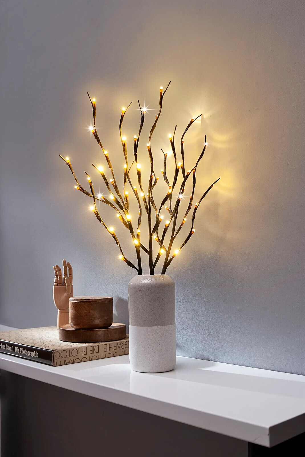 LED-Lichterzweige 3er-Set, 60 LEDs