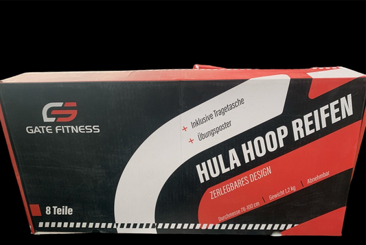 GATE FITNESS Hula Hoop Reifen Erwachsene und Kinder zum Abnehmen [1,2kg
