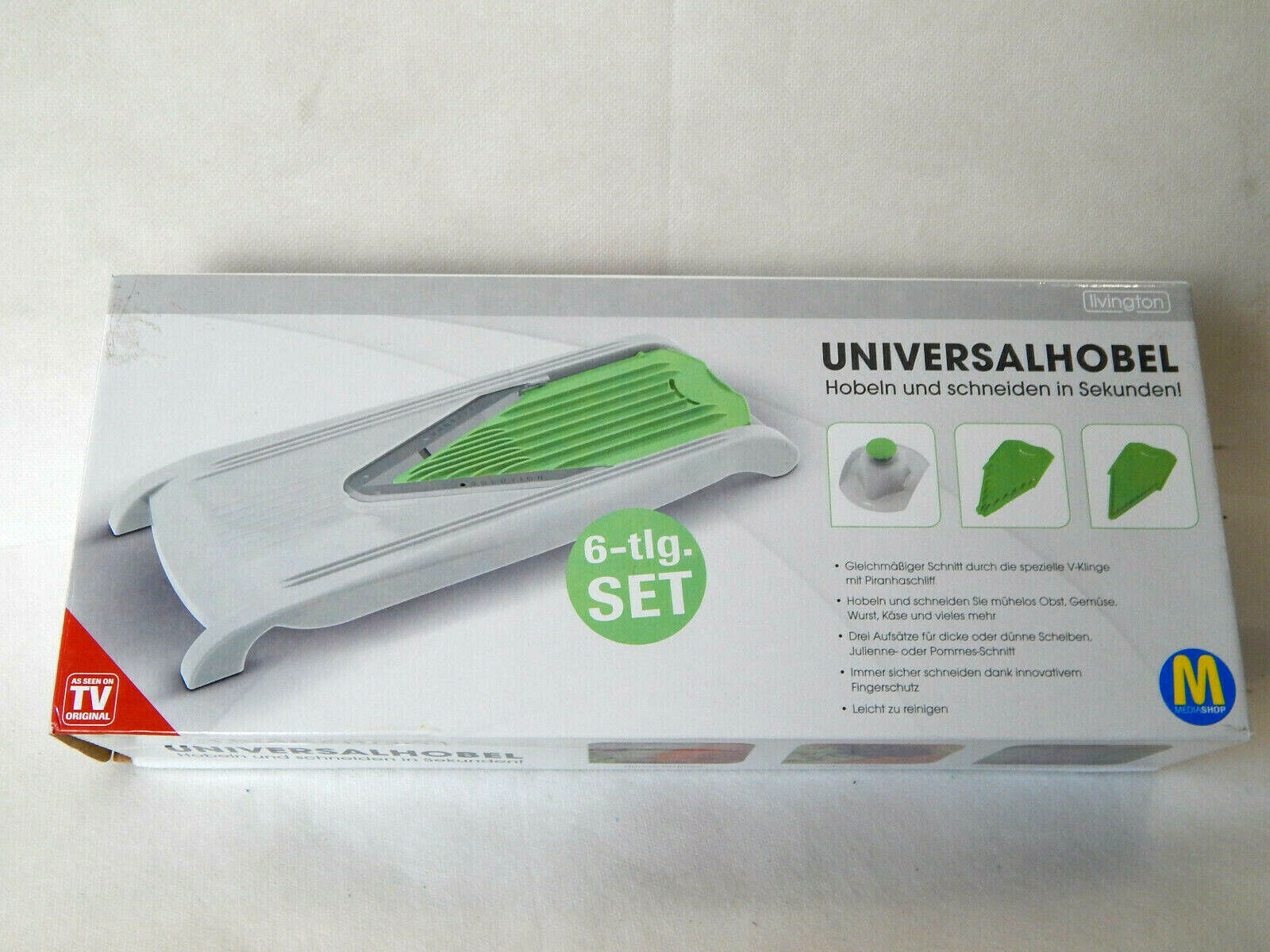 Livington Gemüsehobel 6-tlg Set grün
