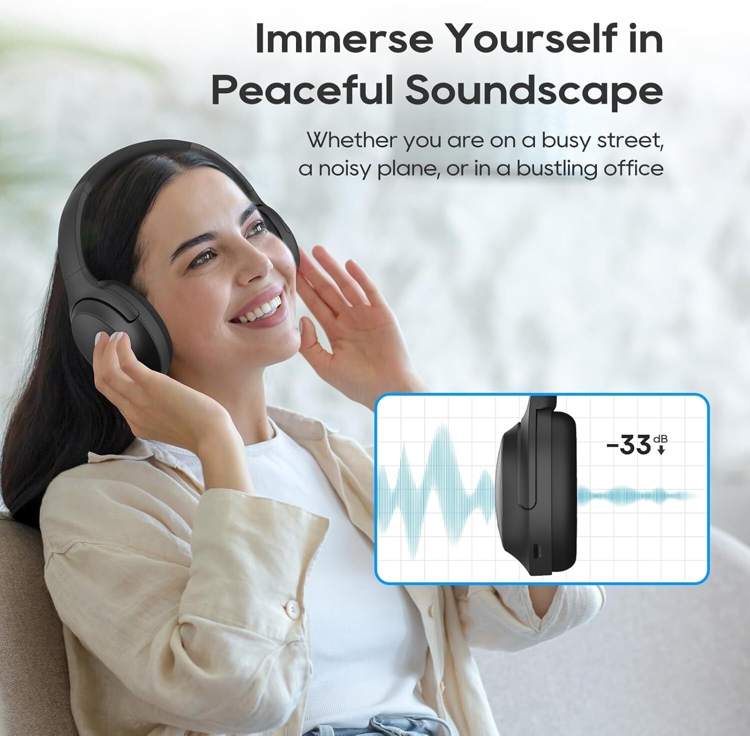 Srhythm NiceComfort 45 Active Noise Cancelling Headphone
