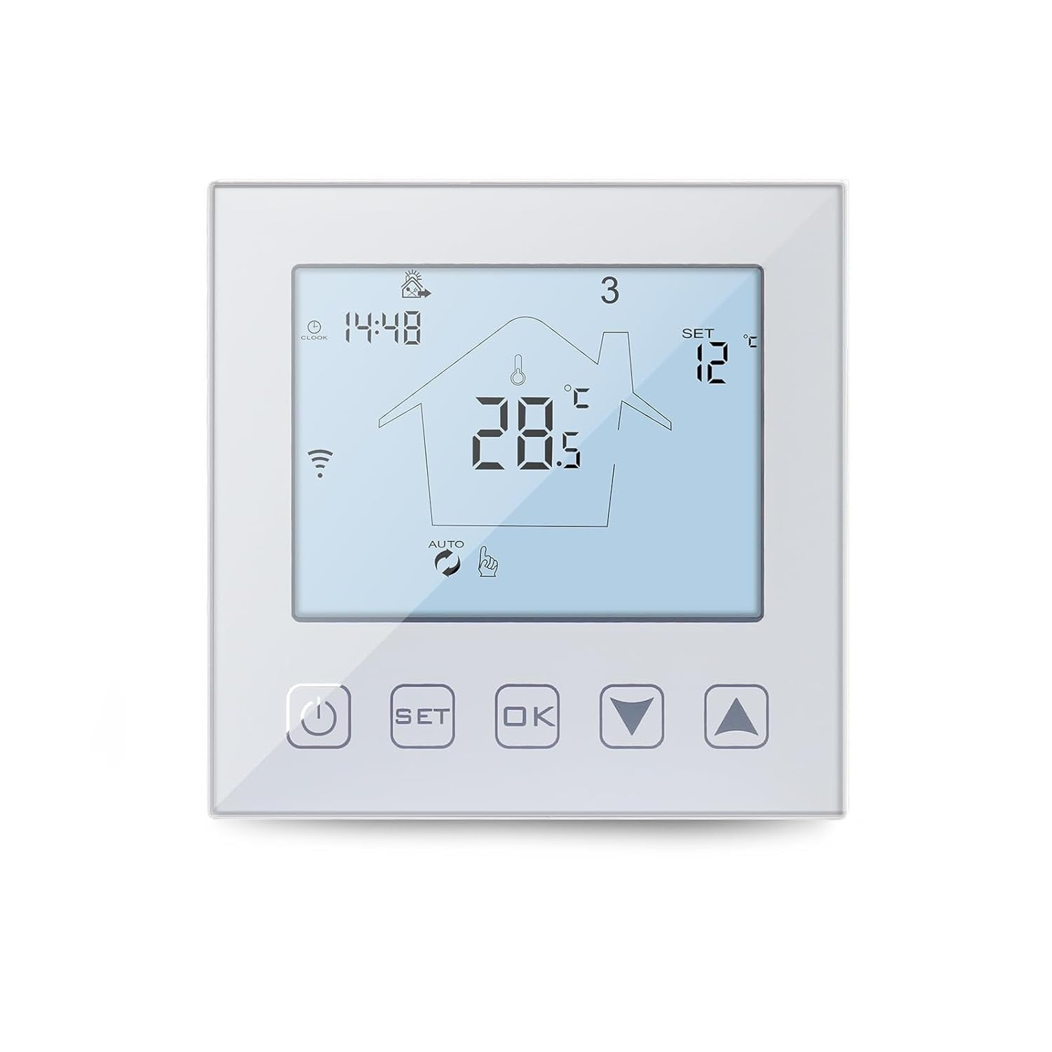 KETOTEK Smart Thermostat Fussbodenheizung Wasser 3A 230V