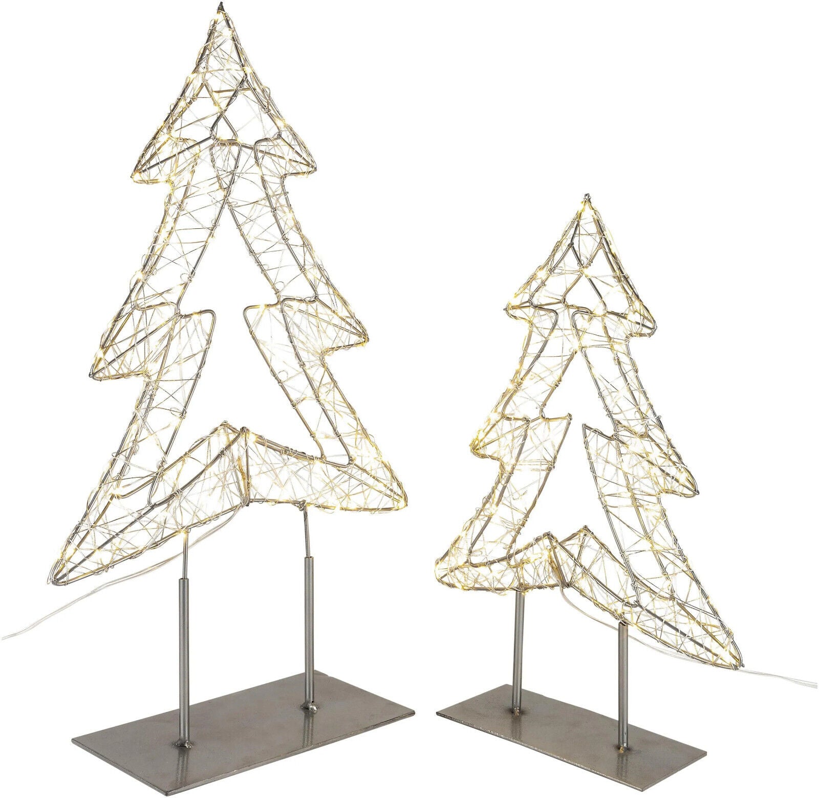 LED-Deko "Tannenbaum" (Größe: 2er-Set) Deko Gartendeko Advent LED Dekoration