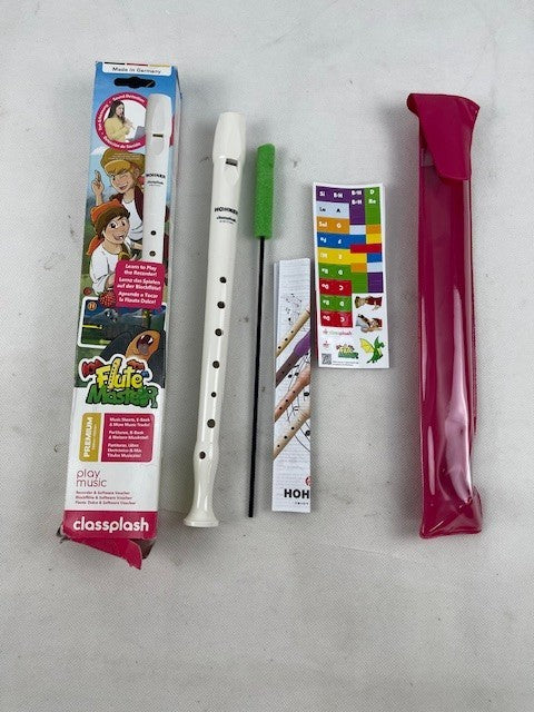 Flute Master Flöte in Weiß Sopranblockflöte