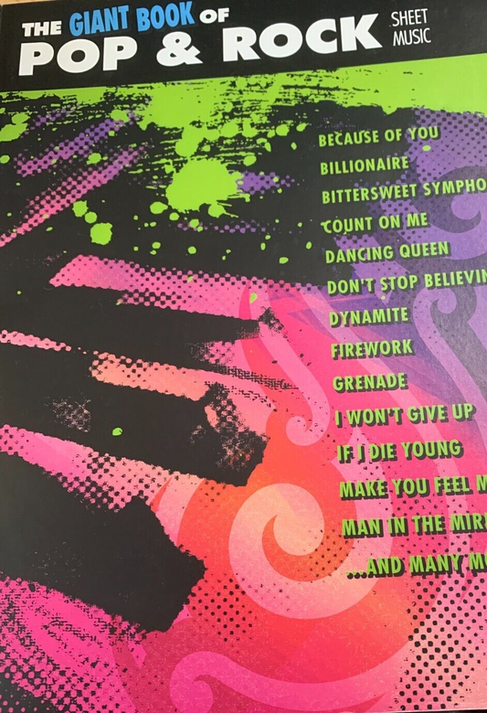  The Giant Pop & Rock Piano Sheet 